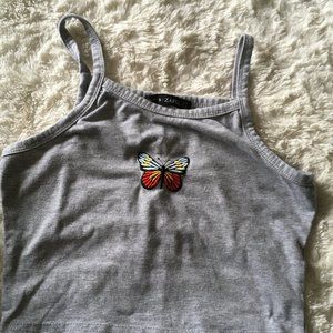 Sleeveless Butterfly Shirt